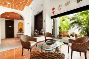 Sitteområde i lobbyen