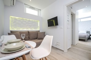 Junior Apartment, 1 Bedroom (Semi Basement) | Living room