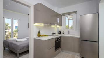 Superior-Apartment, Balkon | Wohnbereich