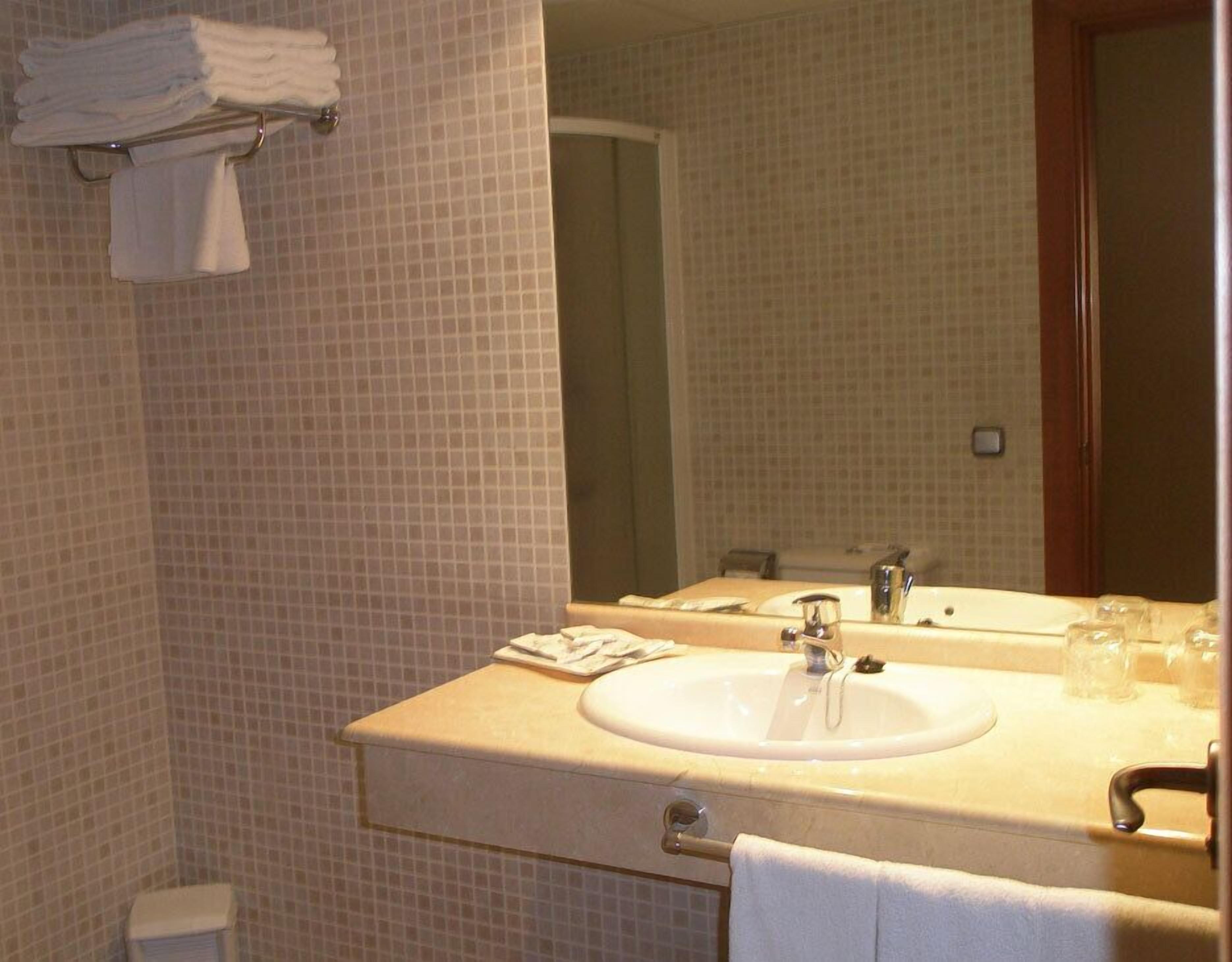 free toiletries, hair dryer, towels