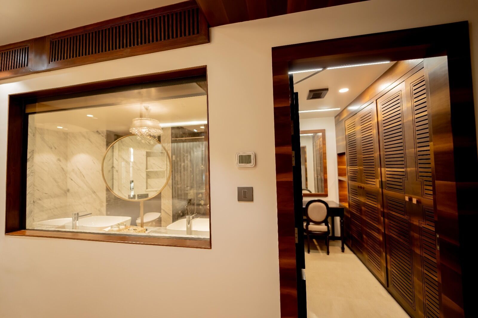 luxury suite | living area | 49-inch smart tv with satellite channels, tv