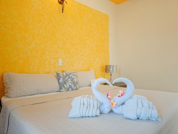 Chambre supérieure | Décor unique, espace de travail pour ordinateurs portables