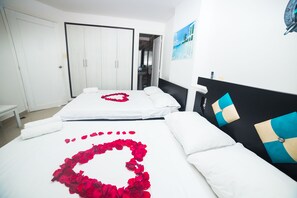 1 chambre, literie de qualité supérieure, décoration personnalisée