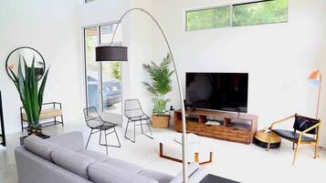 Télévision, cheminée, Netflix, services de streaming