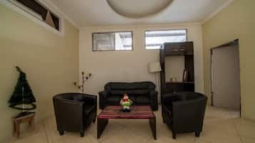 24-inch flat-screen TV with satellite channels, TV