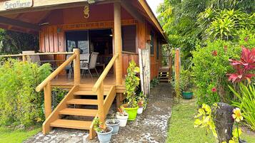 Panoramic Studio Suite, 1 King Bed, Kitchen, Beachfront | Terrace/patio