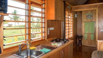 Panoramic Studio Suite, 1 King Bed, Kitchen, Beachfront | Private kitchen