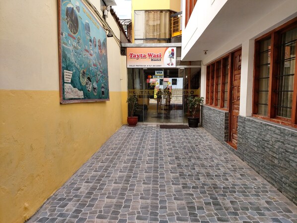 Voorkant van accommodatie