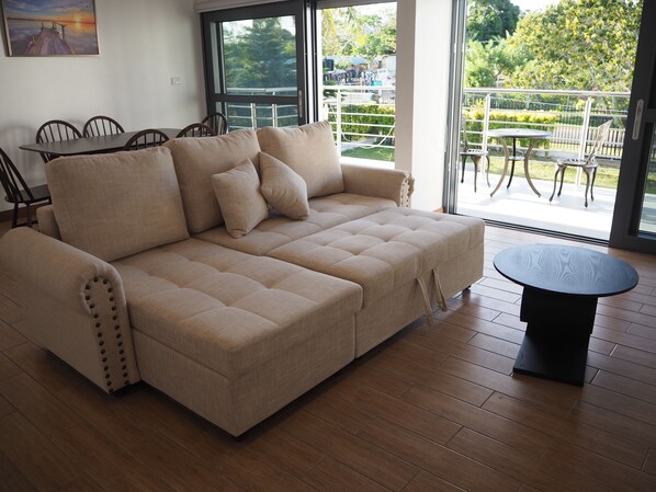 Family Apartment | Living area | TV, DVD player - Tropical Serviced Apartments (Port Vila)