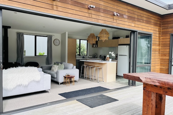 Inside and outside living. Big deck space.