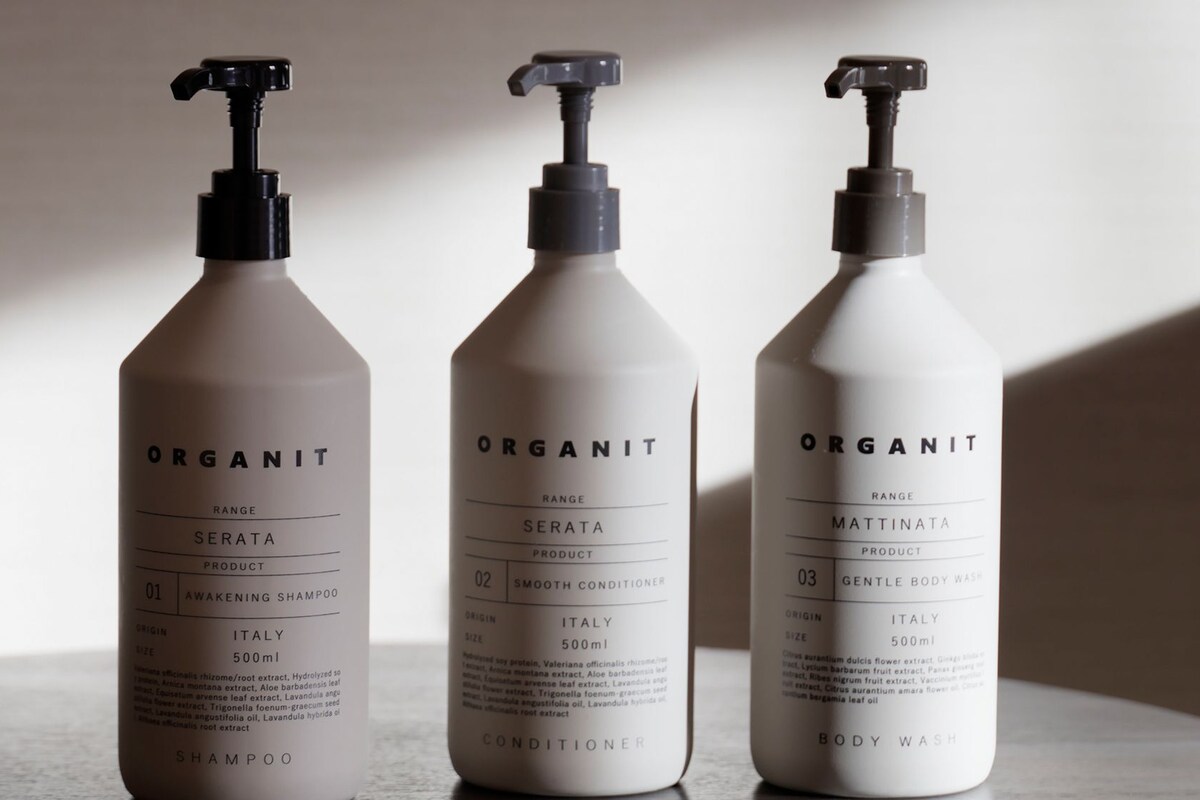 Free toiletries, hair dryer, slippers, towels