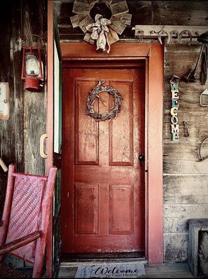 Exterior detail - Rustic Cabin in the valley near the Smith River.  Pets Welcome! (Woolwine)