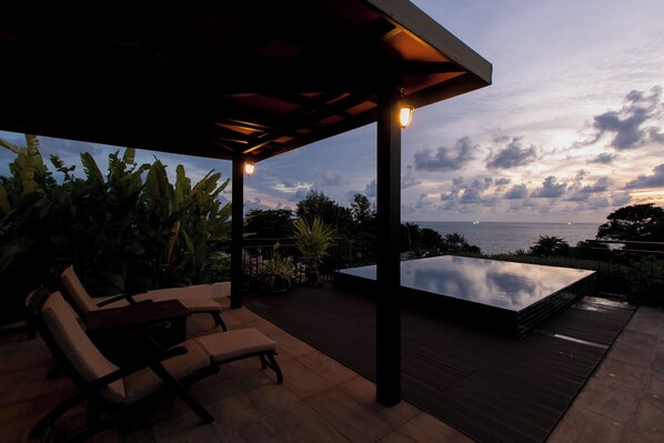 Outdoor pool - Kata Gardens Penthouse sea view 4C near Kata Noi Beach (Karon)