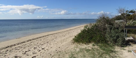 On the beach