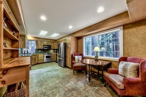 Microwave, oven, stovetop, coffee/tea maker