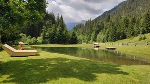 Vue sur la campagne depuis l’hébergement