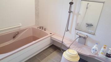 Free toiletries, hair dryer, electronic bidet, towels