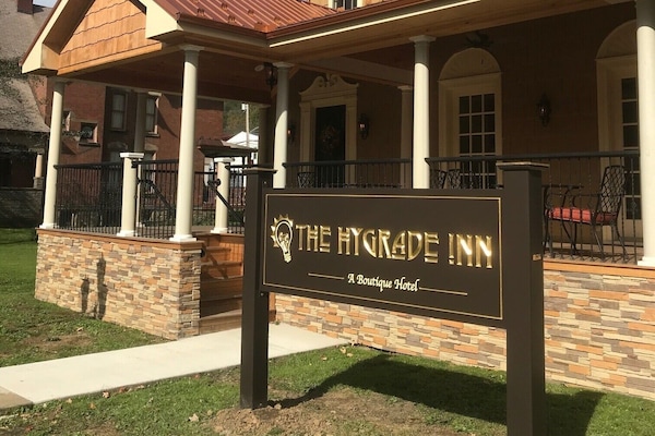 Front of property – evening/night