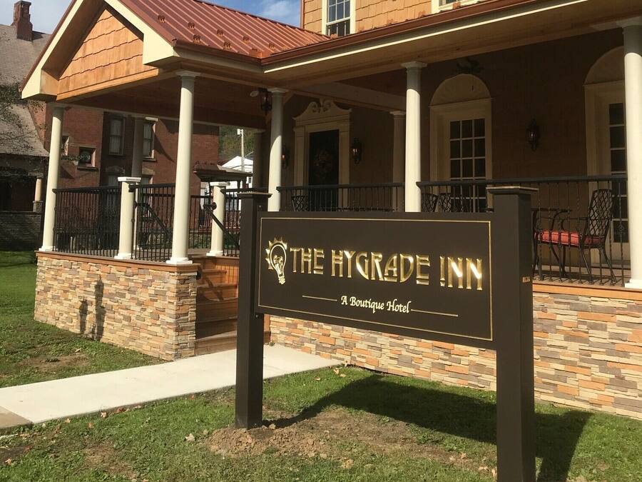 Front of property – evening/night