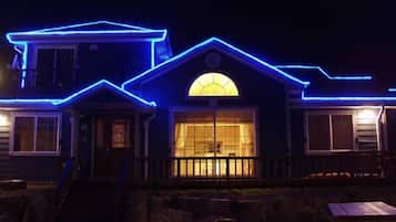 Front of property – evening/night