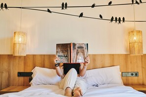 Äänieristys, ilmainen Wi-Fi, vuodevaatteet