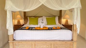 Vila, 1 kamar tidur, kolam renang pribadi | 1 kamar tidur, bantalan ekstra lembut, minibar, dan brankas