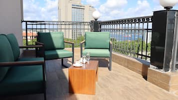 Junior Suite, 1 Bedroom, Partial Sea View | Terrace/patio