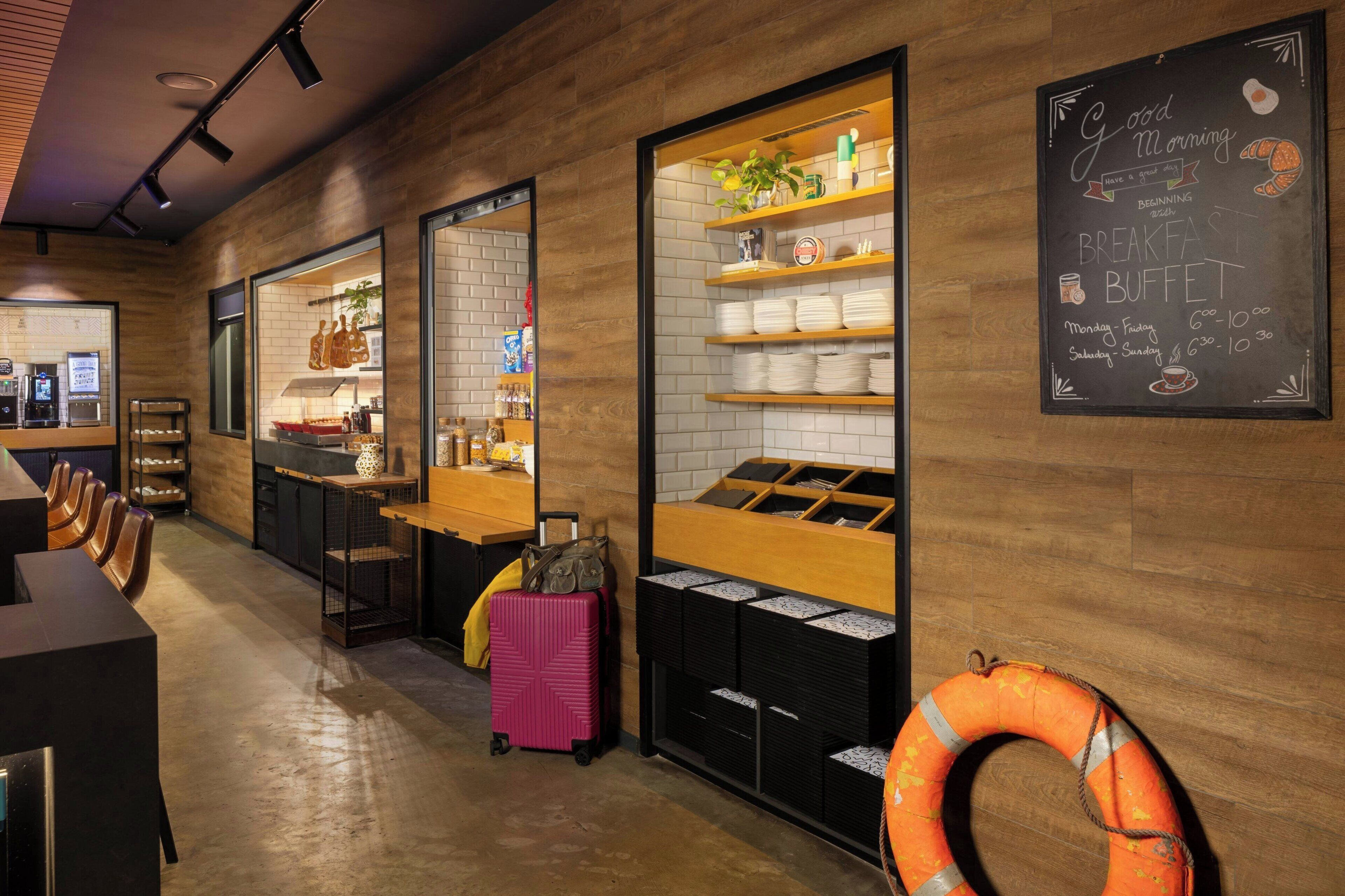 daily buffet breakfast (gbp 15 per person)