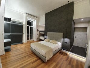 Junior Double Room, Balcony (5) | Down comforters, memory foam beds, minibar, in-room safe - Nova Relais (Naples)