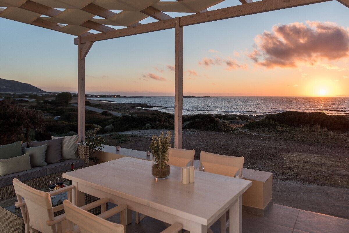 Villa by the sea, 50m. from the beach of Falasarna