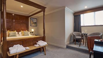 Individually decorated, laptop workspace, blackout curtains