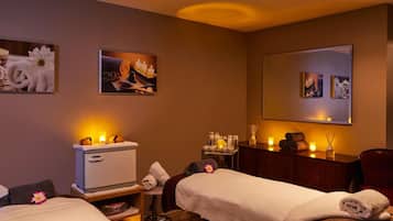 Body treatments, body wraps, body scrubs, facials, 5 treatment rooms