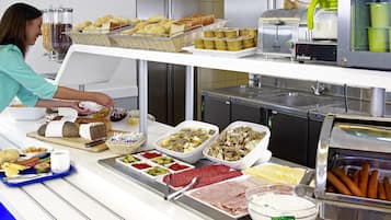 Daily buffet breakfast for a fee