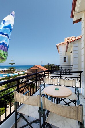Apartment, Sea View | Balcony - Alkionides Seaside Apartments (Platanias)