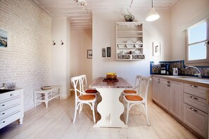 Deluxe Apartment, 1 Bedroom | Private kitchenette - Alkionides Seaside Apartments (Platanias)