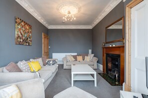 Flat-screen TV, DVD player