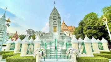 Byutsikt fra overnattingsstedet