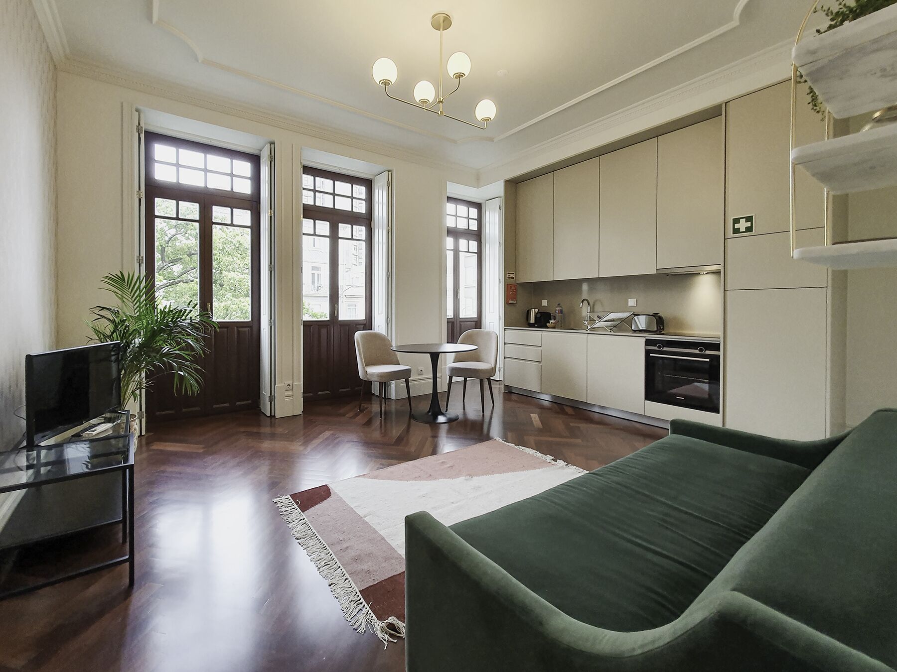 公寓, 花园景观 (Tito 1B) | 客厅 | 等离子电视