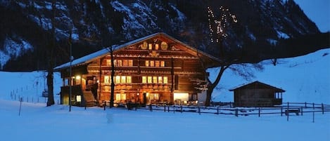 Front of property – evening/night