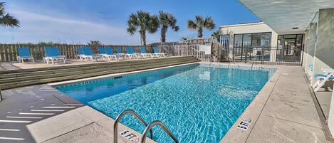 Indoor pool, a heated pool