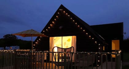 Luxury Lakeside Lodge with Boutique Chic Interior