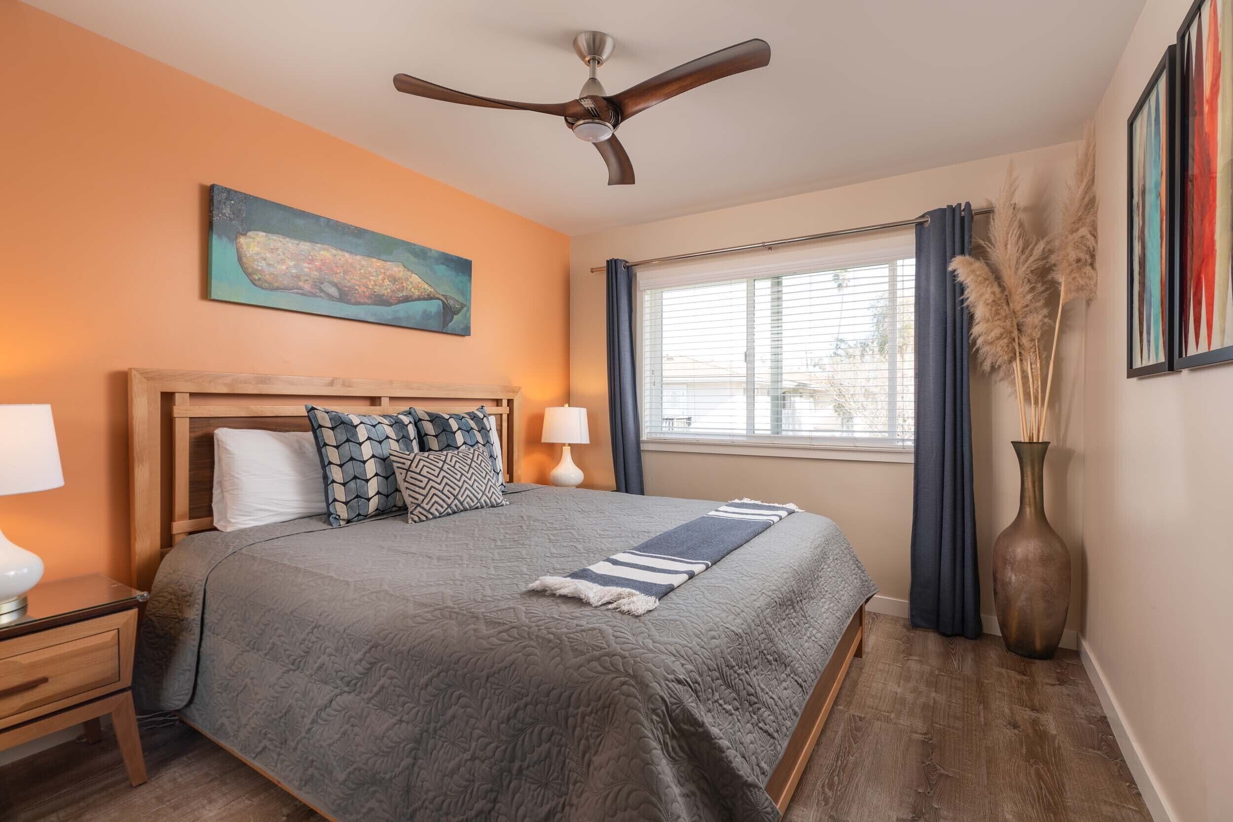 Apt 11: Playful 2-bed 2-bath, Steps from the beach