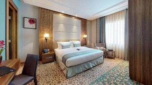 Apartemen Premier, 1 kamar tidur | Seprai premium, brankas, tirai kedap cahaya, dan setrika/meja setrika