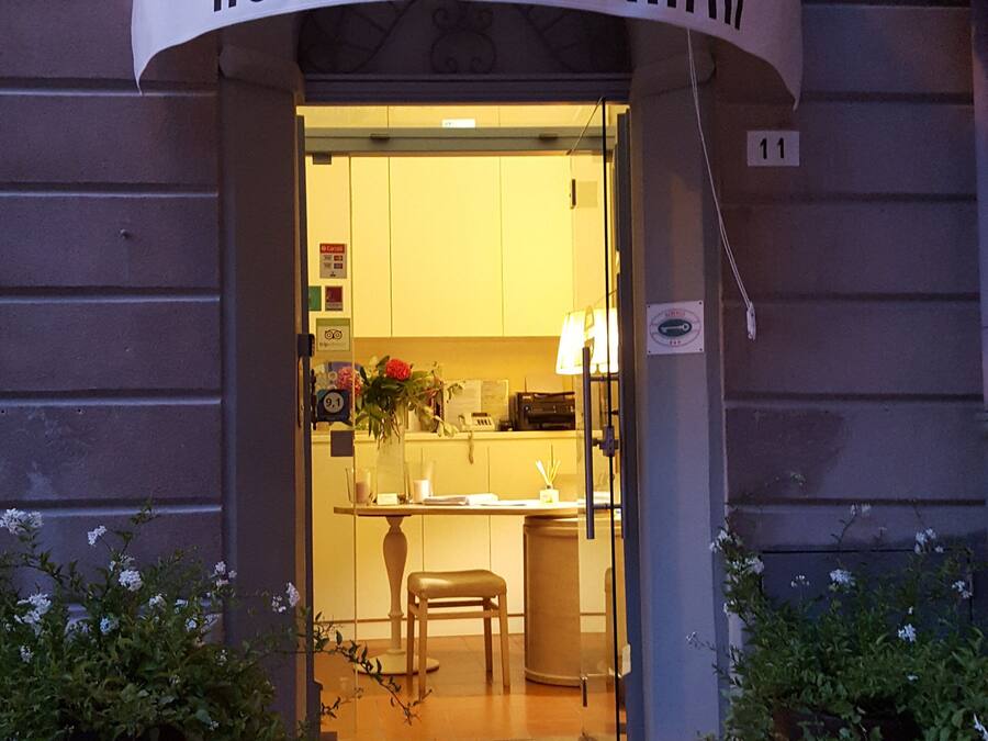 Entrada de l'allotjament