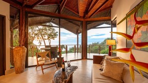 Tulemar Romantic Villa | Living area | 50-inch flat-screen TV with digital channels, TV, Netflix - Tulemar (Quepos)