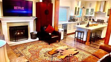 Smart TV, fireplace, offices