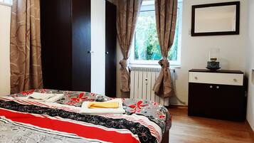 2 bedrooms, bed sheets