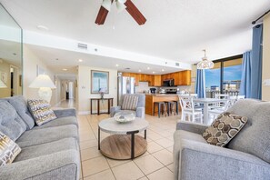 Flat-screen TV - Coastal 3BR Condo - Phoenix V 817 (Orange Beach)