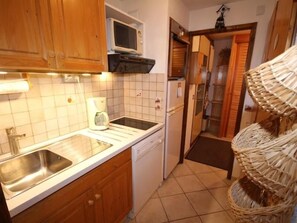 Fridge, microwave, oven, dishwasher - 3-room apartment, 2 bathrooms for 8 in Les Saisies (Les Saisies)