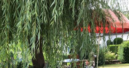3-Zi Loft mit Sauna & Garten am Rande des Vogelberges, ruhige Südhanglage,
